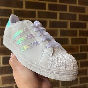NIB Adidas Superstar Shoes Iridescent
